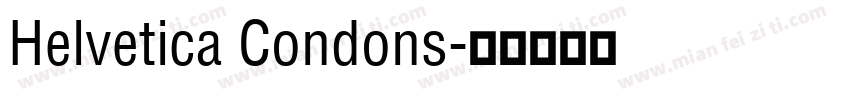 Helvetica Condons字体转换